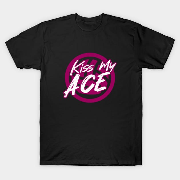 Kiss My Ace Volleyball Pun T-Shirt by Commykaze